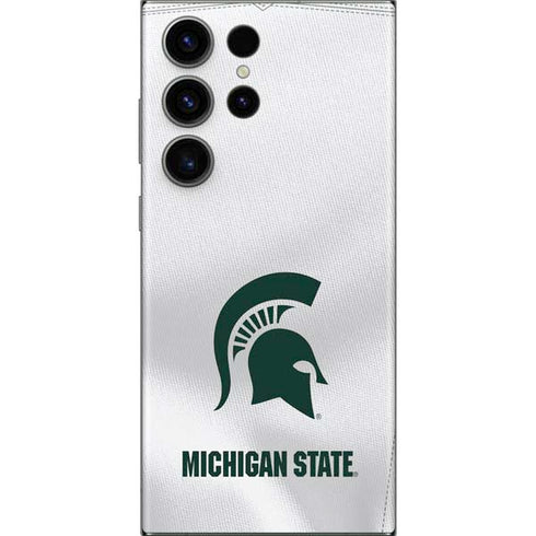 Michigan State University White Jersey Galaxy Skins